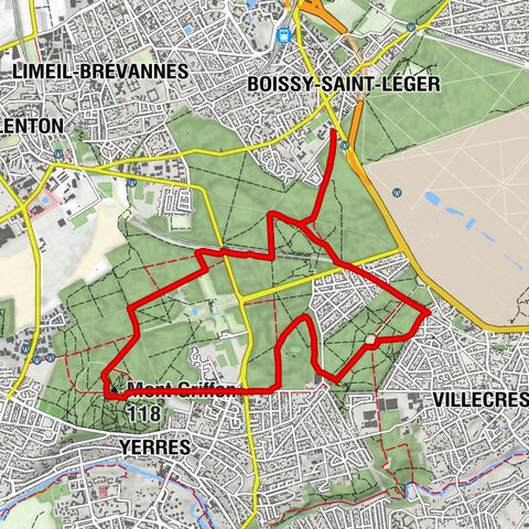 Boissy-Saint-Léger - Villecresnes - Mont Griffon - La Montagne