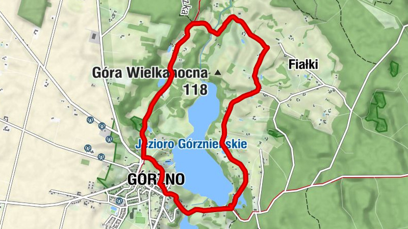 Wapionka - Karczma Młyn - Górzno - Kościół pw. Podwyższenia Krzyża Świętego