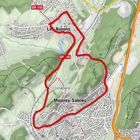 Les Auxons - Église Saint-Pierre - Église Saint-Ferréol et Saint-Ferjeux - Miserey-Salines