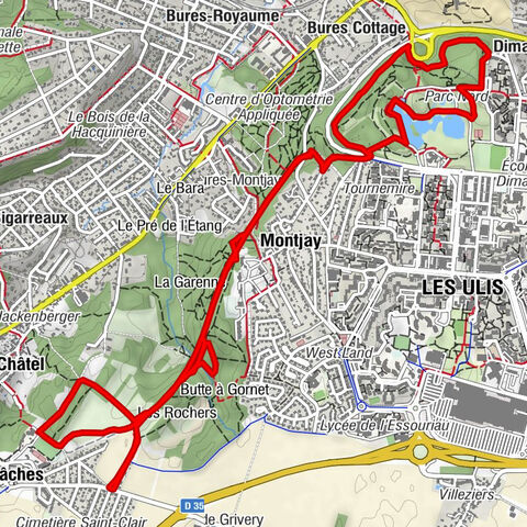 Gometz-le-Châtel - Les Ulis - Bures-sur-Yvette