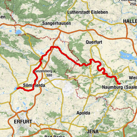 Vehra - Sömmerda - Artern - Blütengrund