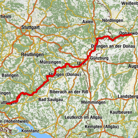 Donauwörth - Ramberg - Kugelberg - Tuttlingen