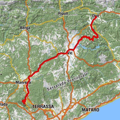 Montserrat - Serrat de Cal Tripeta - Turó del Reixac - Sant Cristòfol