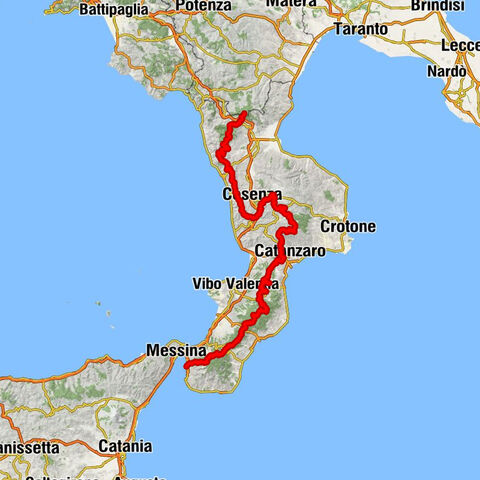 Colle Gaudolino - Cozzo Cervello - Monte Botte Donato - Reggio Calabria