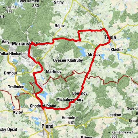 Chodová Planá - svatý Jiljí - Nanebevzetí Panny Marie - svatý Antonín