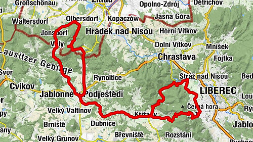 Bertsdorf - Emporturm - Oberer Bienenhaidstein - Unterer Bienenhaidstein