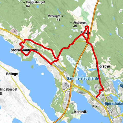 Notviken - Rutvik - Stadsökyrkan - Nederluleå kyrka