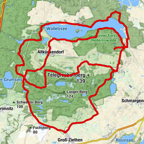 Ziethen - Luisenfelde - Zuchenberg - Sperlingsherberge