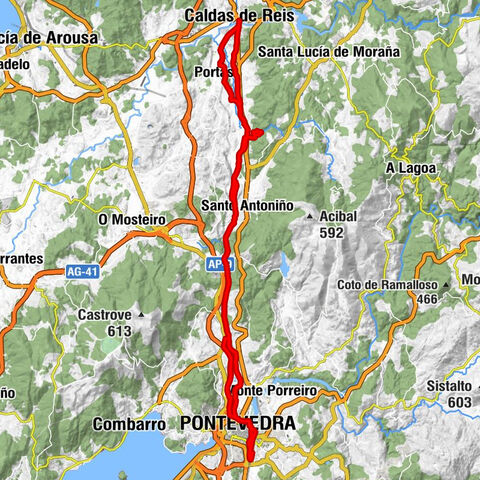 Pontevedra - Capela de San Amaro - Igrexa de Santa María de Caldas de Reis - Igrexa Santa María de Alba