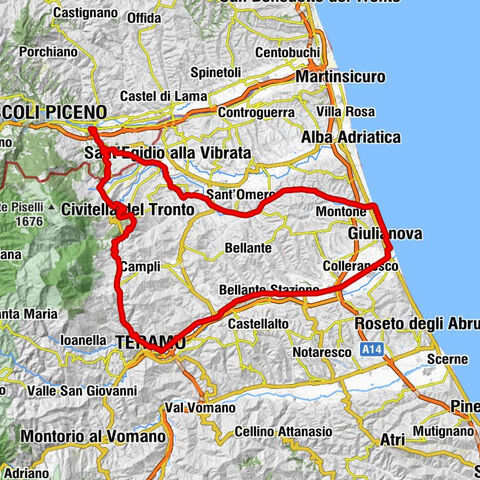Marino del Tronto - Sant'Egidio alla Vibrata - Giulianova - Teramo