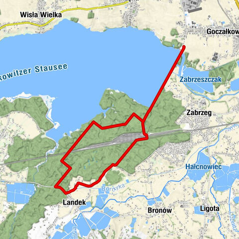 Chybie - Zamachy - Czarnolesie - Zabrzeg