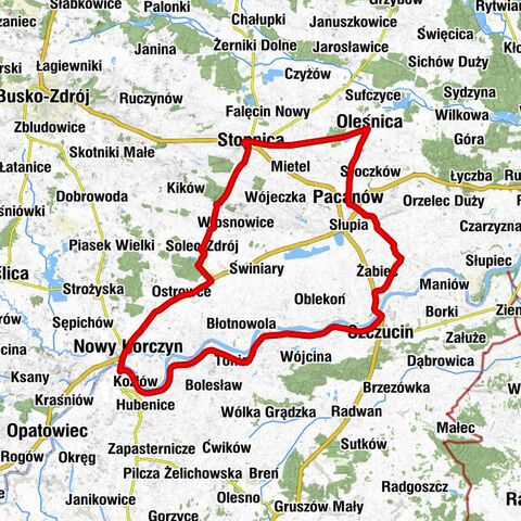 Pacanów - Bazylika pw. Świętego Marcina - Kościół pw. Świętej Trójcy w Nowym Korczynie - Kuźnia smaku