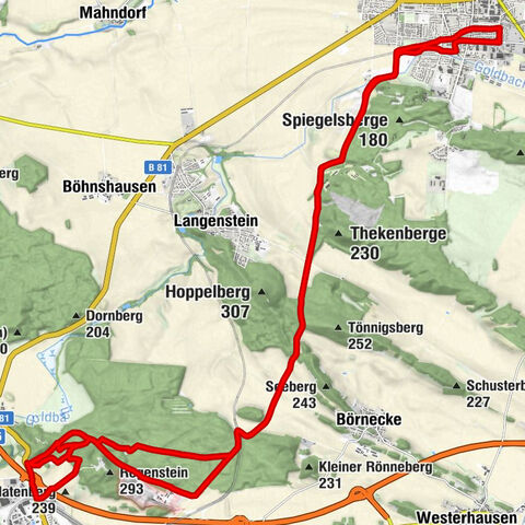 Halberstadt - Große Sandhöhlen - Kleine Sandhöhlen - Blankenburg (Harz)