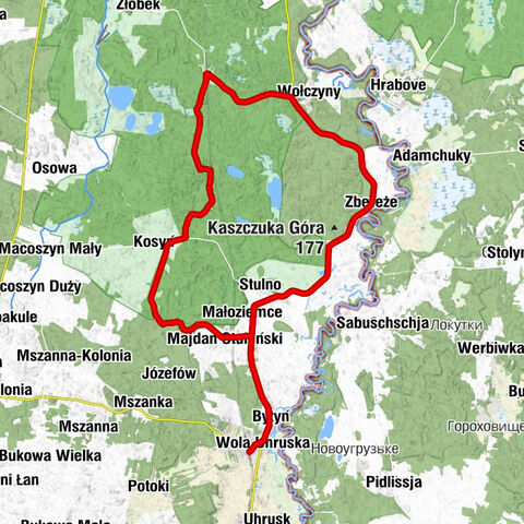 Uhrusk - Gibson - Kaplica rzymskokatolicka pw. Wniebowstąpienia Pańskiego - Kościół parafialny pw. św. Stanisława Kostki