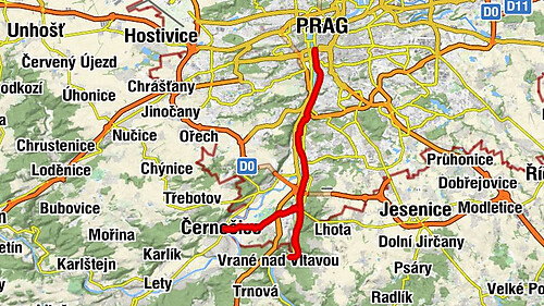 Slánka - kaple Pražského Jezulátka - Freestylepark - Černošice