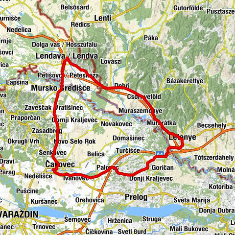 Čakovec - Julián-hegy - Nagyboldogasszony-templom - Szent Kereszt-templom