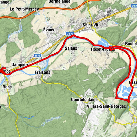 Ranchot - Chapelle Saint-Étienne - Dampierre - Châteauneuf