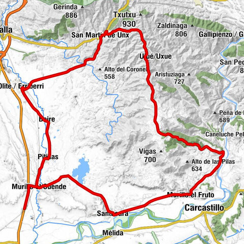 La Estación - Murillo el Cuende - Santacara - Iglesia de San Pedro