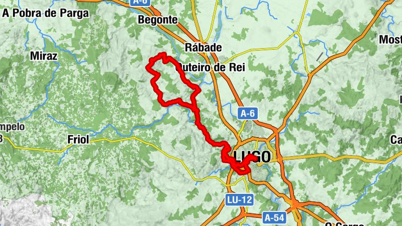Lugo - Capela de San Lázaro da Ponte - Igrexa parroquial de Candai - Igrexa das Saamasas