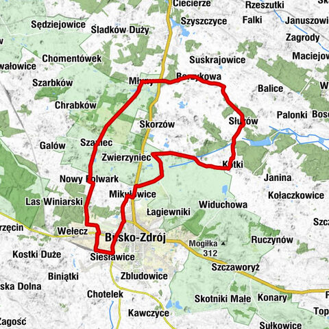 Kwiatkowa - Kwiatkowa Góra - Kaplica cmentarna - Busko-Zdrój