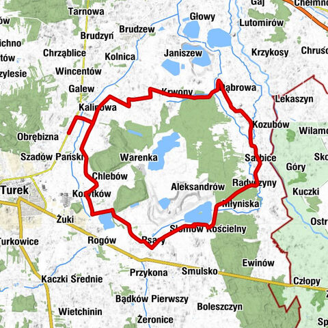 Szadów Księży - Dzierżązna - Kalinowa - Kalinówka