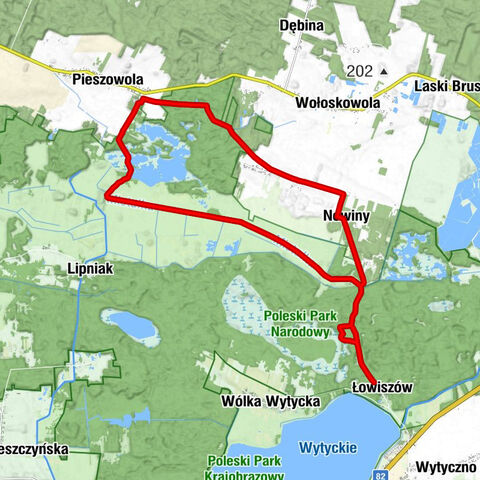 Wólka Wytycka - Łowiszów - Nowiny - Wołoskowola