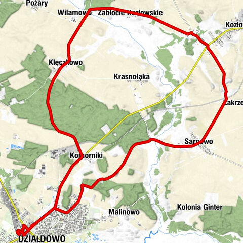 Działdowo - Kaplica pw. Najświętszej Maryi Panny Królowej Polski - Kościół pw. Świętych Apostołów Piotra i Pawła - Kościół pw. Świętej Katarzyny Aleksandryjskiej