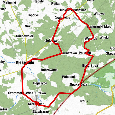 Czeremcha - Cerkiew pw. Opieki Matki Bożej - Cerkiew pw. św. Jerzego - Kościół pw. św. Zygmunta Burgundzkiego