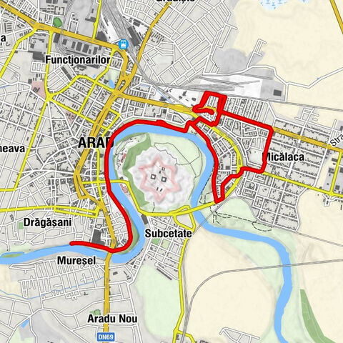 Arad - Biserica „Sf. Arh. Mihail și Gavriil” - Gelateria Veneția - Biserica Adormirea Maicii Domnului