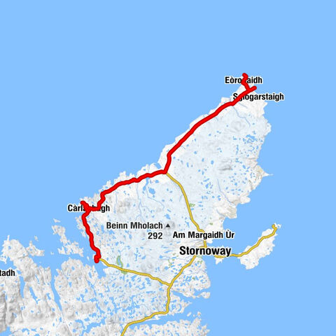 Calanais - Eaglais Shaor Shiaboist - Eaglais Shaor Bharabhais - Port Nis