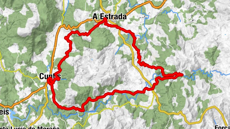A Estrada - Igrexa de San Xiao de Guimarei - Igrexa de Santa Mariña de Ribela - Igrexa de San Breixo de Arcos de Furcos