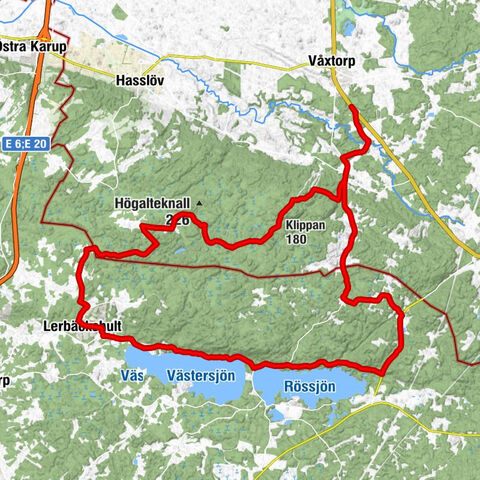 Laholms kommun - Jonstorp - Klippan - Lerbäckshult