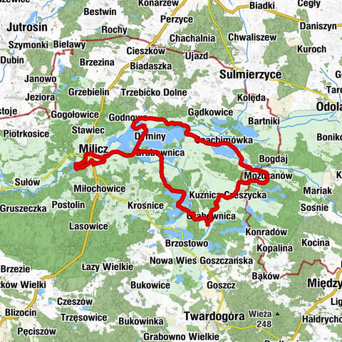 Sławoszowa - Czatkowice - Grabownica - Milicz