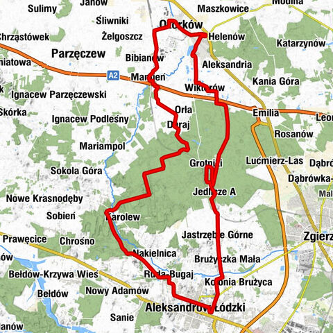 Ozorków - Kaplica cmentarna - Kościół św. Józefa Oblubieńca Najświętszej Maryi Panny i Podwyższenia Krzyża Świętego w Ozorkowie - Strzeblew