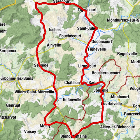 Mont-lès-Lamarche - Église Saint-Vallier - Église Saint-Martin - Serécourt