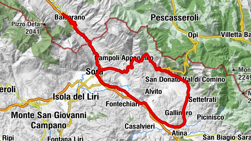 Roccavivi - San Giovanni Valle Roveto - Sora - Santa Maria del Carmine
