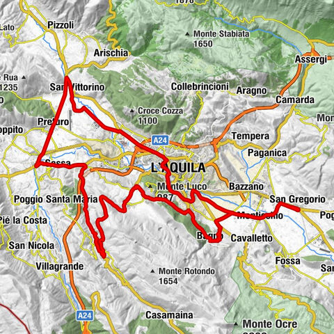 San Gregorio - Chiesa di San Pietro Apostolo - Chiesa della Madonna delle Pagliare - Chiesa di Santa Maria di Bagno