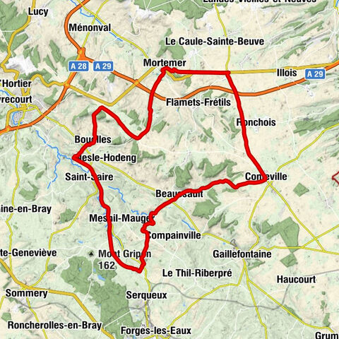 Conteville - Église Saint-Germain - Église Saint-Pierre - Mortemer