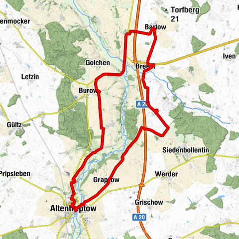 Bartow - Breest - Kirche - Altentreptow