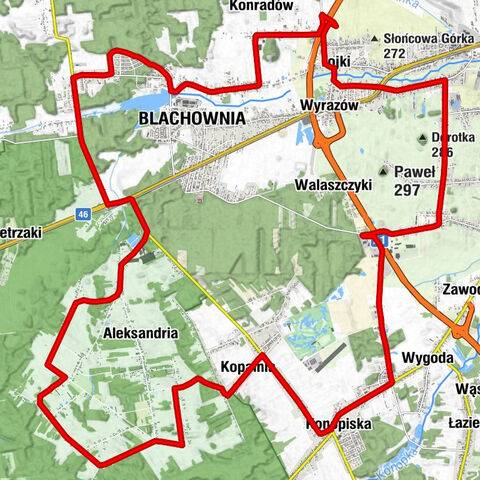 Konopiska - Kaplica cmentarna - Konopiska-Rejon - Blachownia