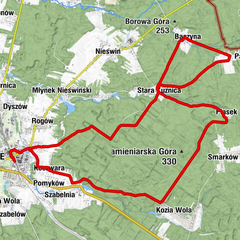 Końskie - Koczwara - Piła