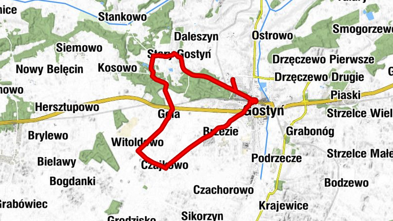Gostyń - Osiedle 700-lecia - Brzezie - Czerwiniec