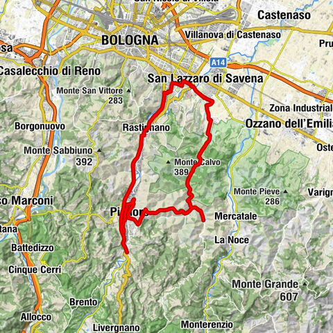 Musiano - Pian di Macina - Lambertini - Pianoro - San Salvatore