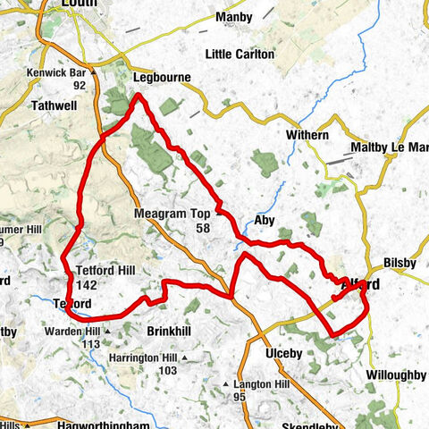 Alford - Meagram Top - Tetford Hill - Alford Methodist Church