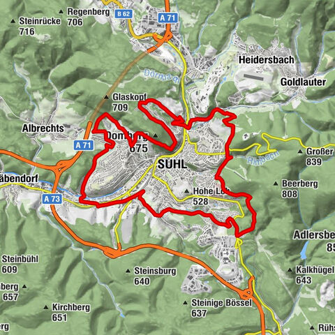 Circular route - Herbert Roth Hiking Trail - Suhl