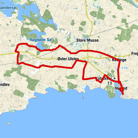 Nysted - Kallehave - Øllebølle - Vester Ulslev Kirke