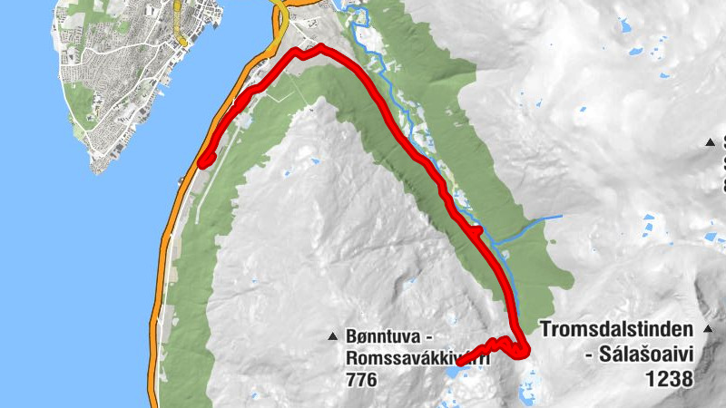 Solstrand - Kaldsletta - Venset - Tromsø