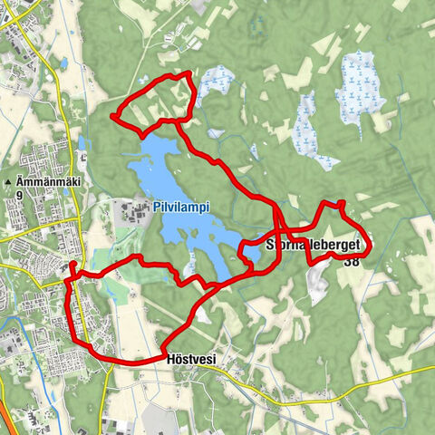 Kråklund - Höstvesi - Storhälleberget - Korsholm