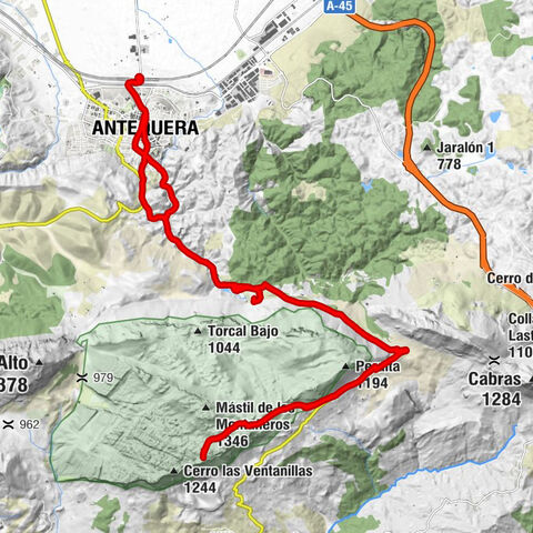 Antequera AV - Iglesia de la Trinidad - El Conejo - Venta de los Patos