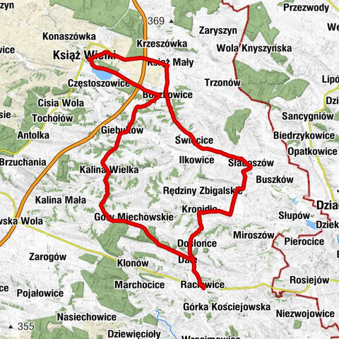 Racławice - Wysiołek - Kościół pw. Świętego Mikołaja - Książ Wielki